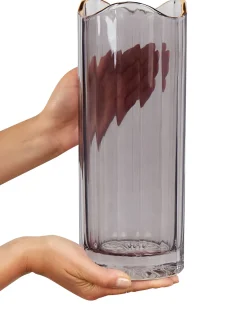 Blomstervase PERDIKI Glas 30 cm Grå