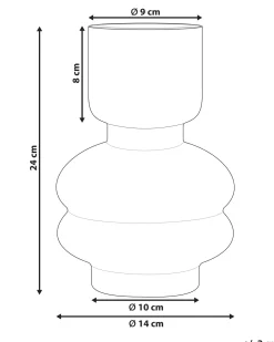 Blomstervase RODIA Glas 24 cm Lilla