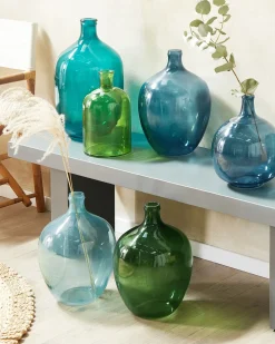 Blomstervase ROTI Glas 39 cm Himmelblå