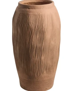 Blomstervase TRIKALA 50 cm Lysebrun