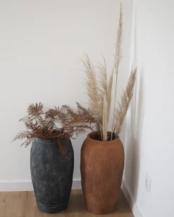 Blomstervase TRIKALA 50 cm Lysebrun