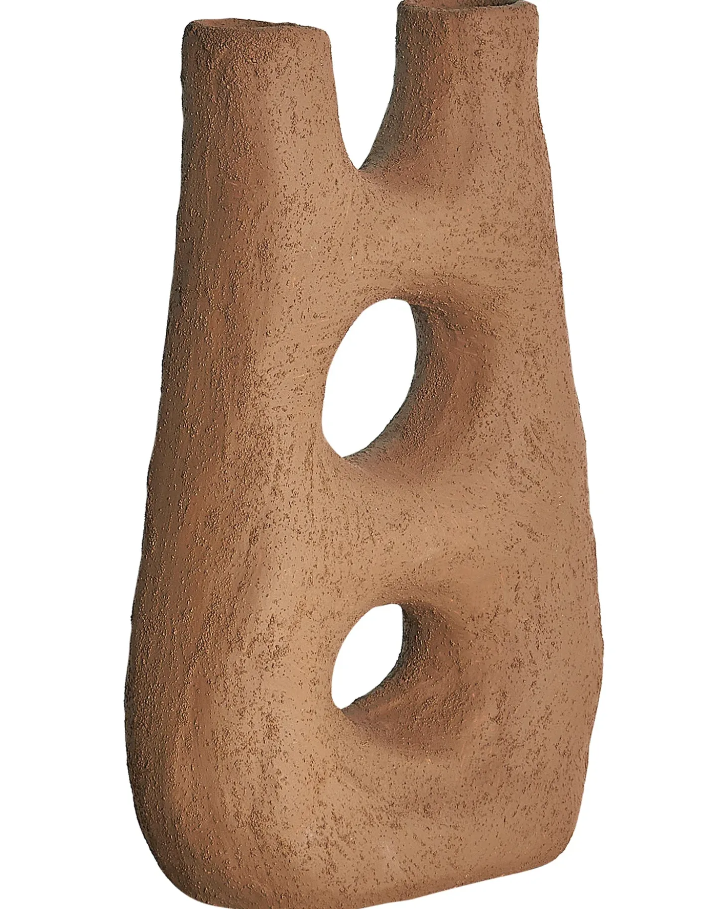 Blomstervase UARU Stentøj 27 cm Brun