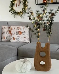 Blomstervase UARU Stentøj 27 cm Brun