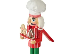 BODSJON Nøddeknækker 35 cm Rød/Hvid
