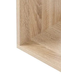 Bogreol med 6 hylder CHATEH 180 cm Lysebrun