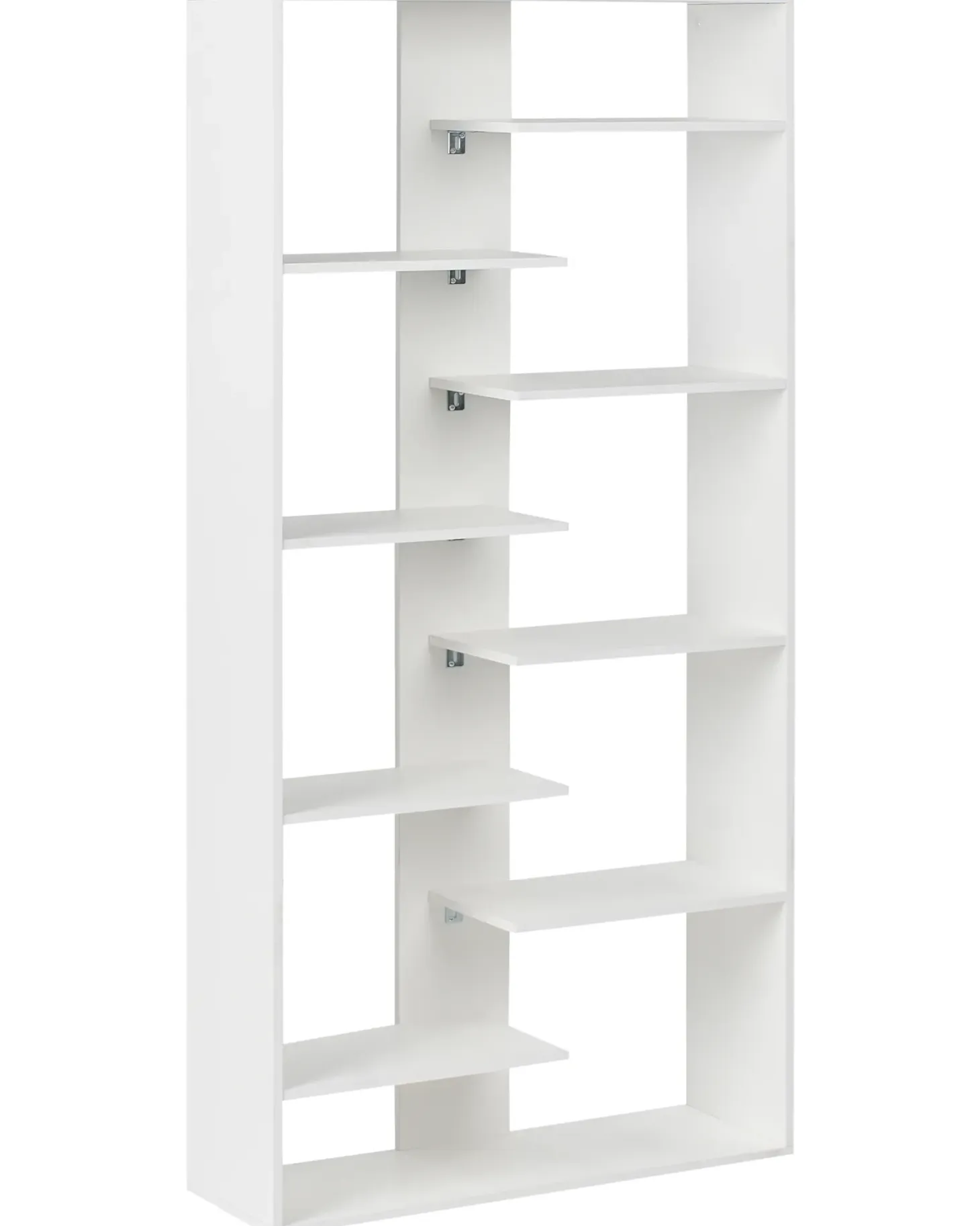Bogreol med 8 hylder FONTAS 180 cm Hvid
