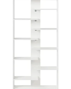 Bogreol med 8 hylder FONTAS 180 cm Hvid