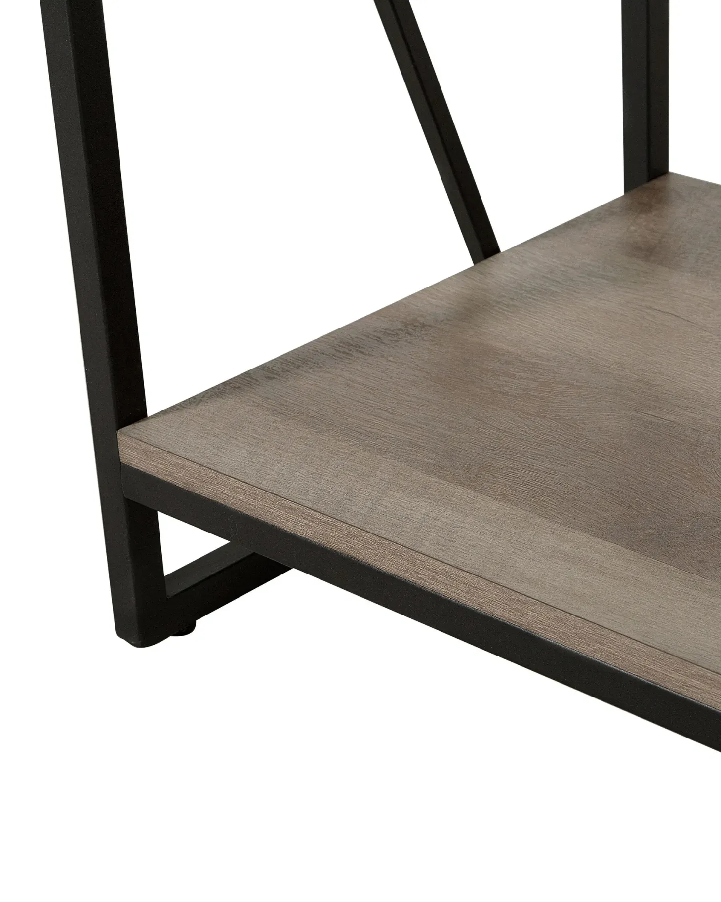 Bogreol med 5 hylder FORRES 184 cm Brun/sort