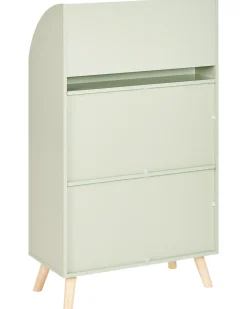 Bogreol med 3 hylder LILOET 102 cm Lysegrøn