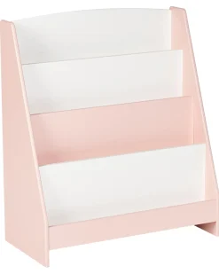 Bogreol med 4 hylder LILOET 70 cm Pastellrosa