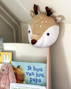 Bogreol med 4 hylder LILOET 70 cm Pastellrosa