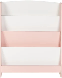Bogreol med 4 hylder LILOET 70 cm Pastellrosa