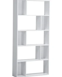 Bogreol med 5 hylder ORILLA 174 cm Hvid