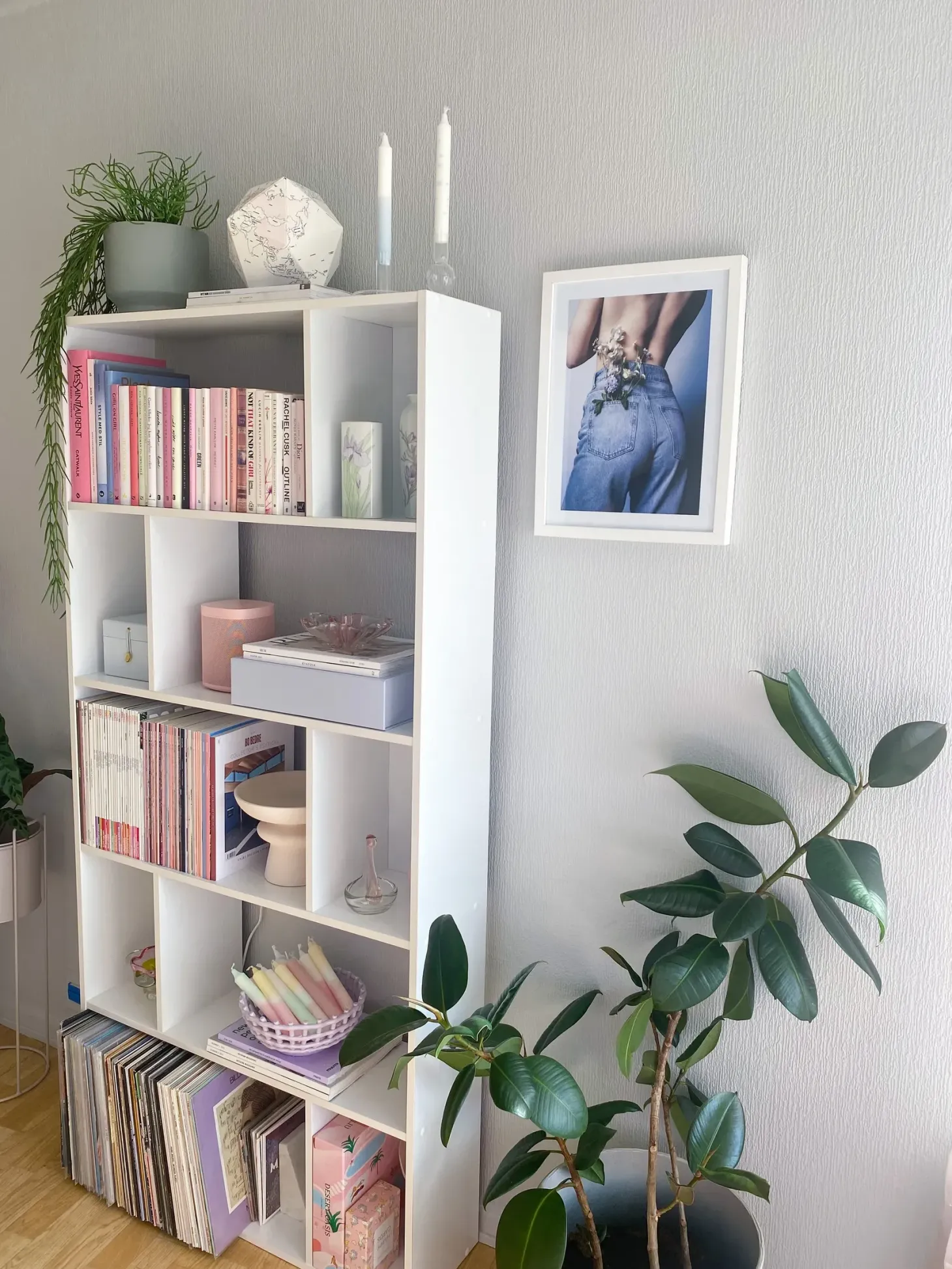 Bogreol med 5 hylder ORILLA 174 cm Hvid