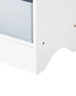 Bogreol med 3 hylder TUMBY 74 cm Hvid