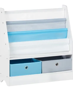 Bogreol med 3 hylder TUMBY 74 cm Hvid