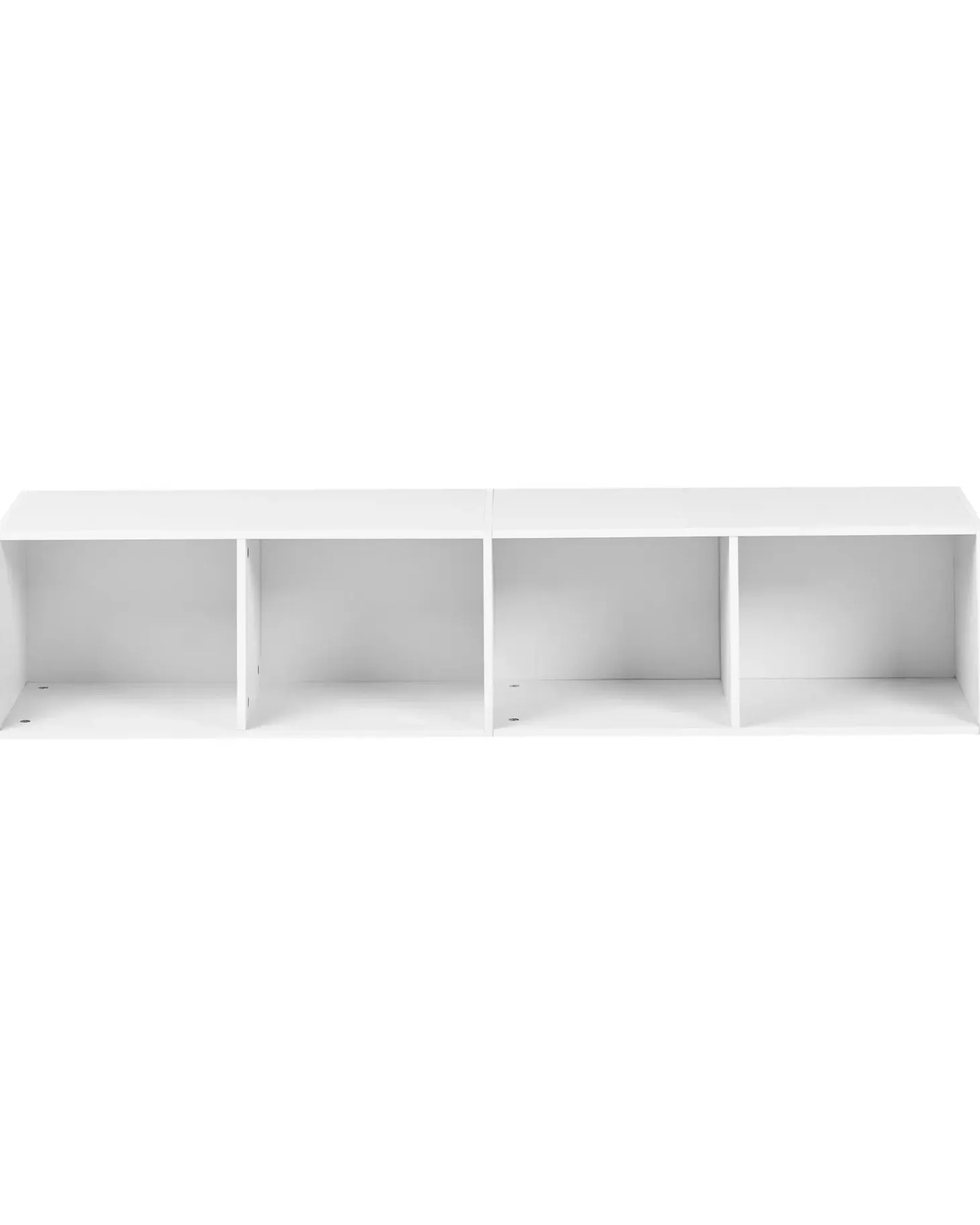Bogreol med 4 hylder WINNIPEG 143 cm Hvid