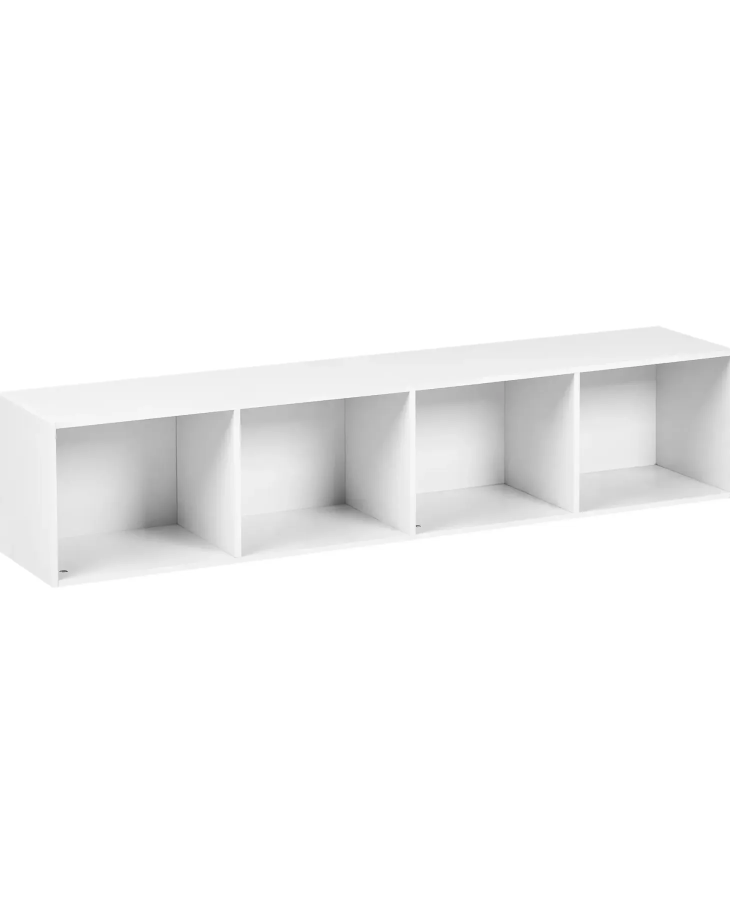 Bogreol med 4 hylder WINNIPEG 143 cm Hvid