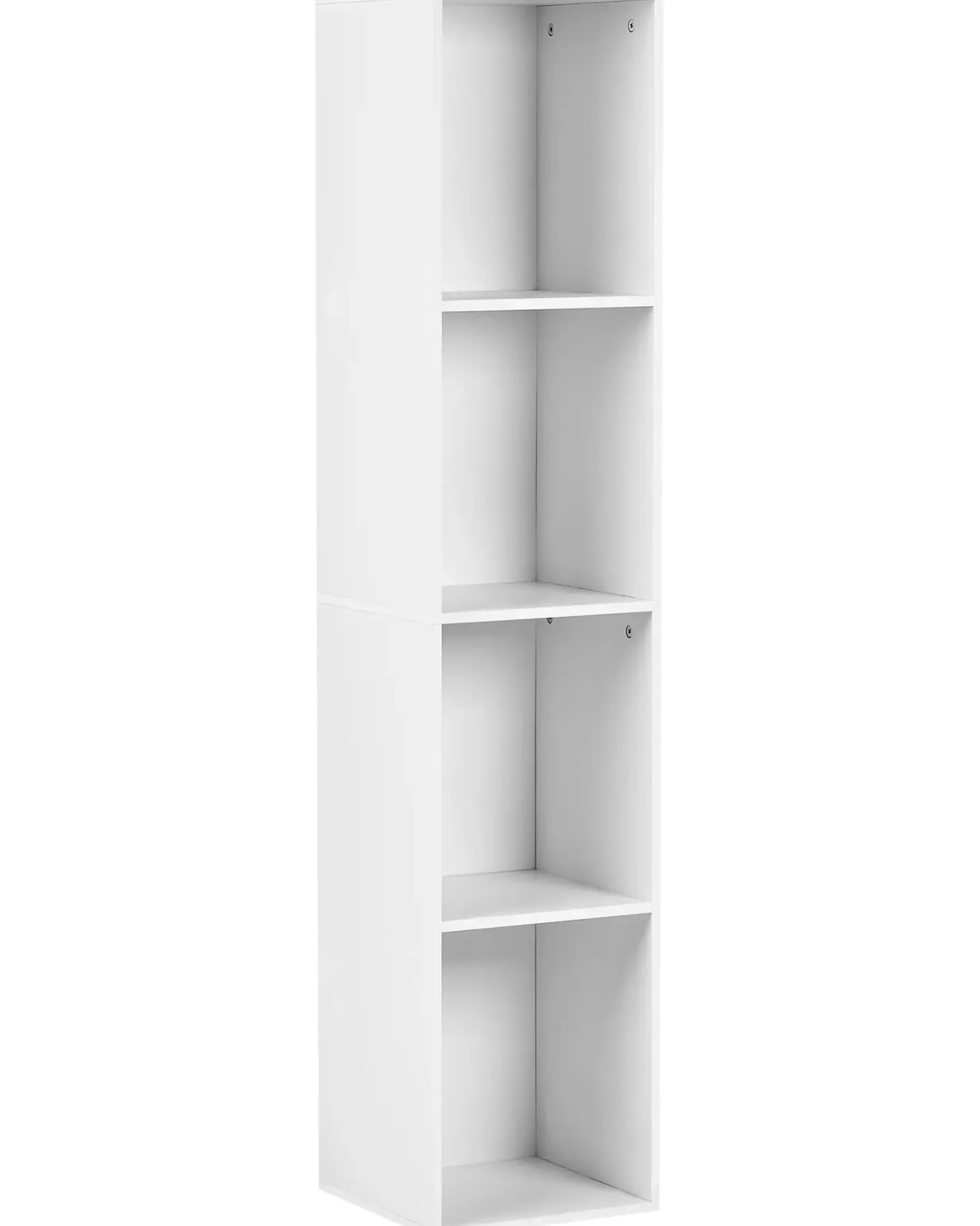 Bogreol med 4 hylder WINNIPEG 143 cm Hvid