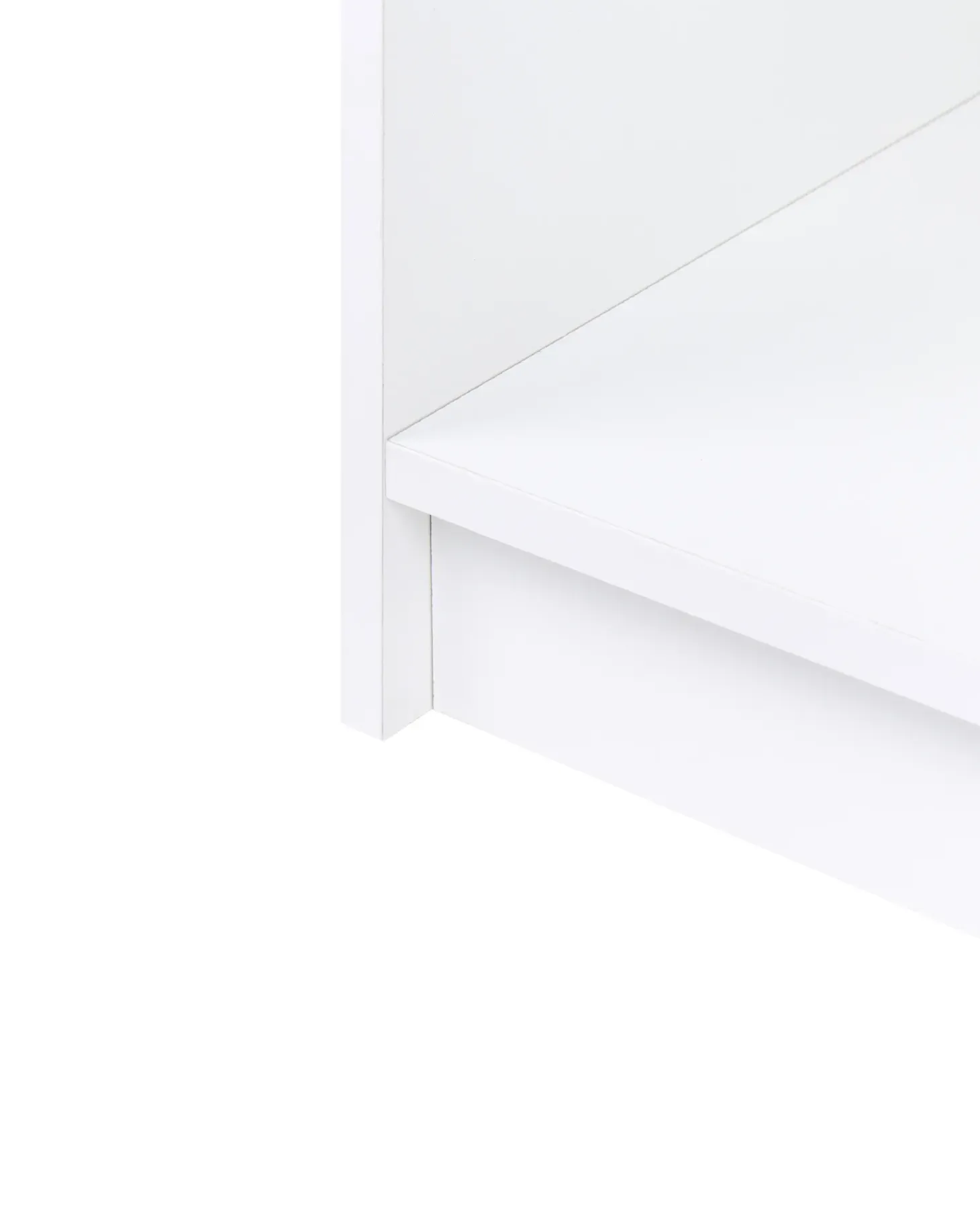 Bogreol med 5 hylder ZEHNA 197 cm Hvid