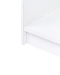 Bogreol med 3 hylder ZEHNA 117 cm Hvid