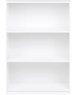 Bogreol med 3 hylder ZEHNA 117 cm Hvid