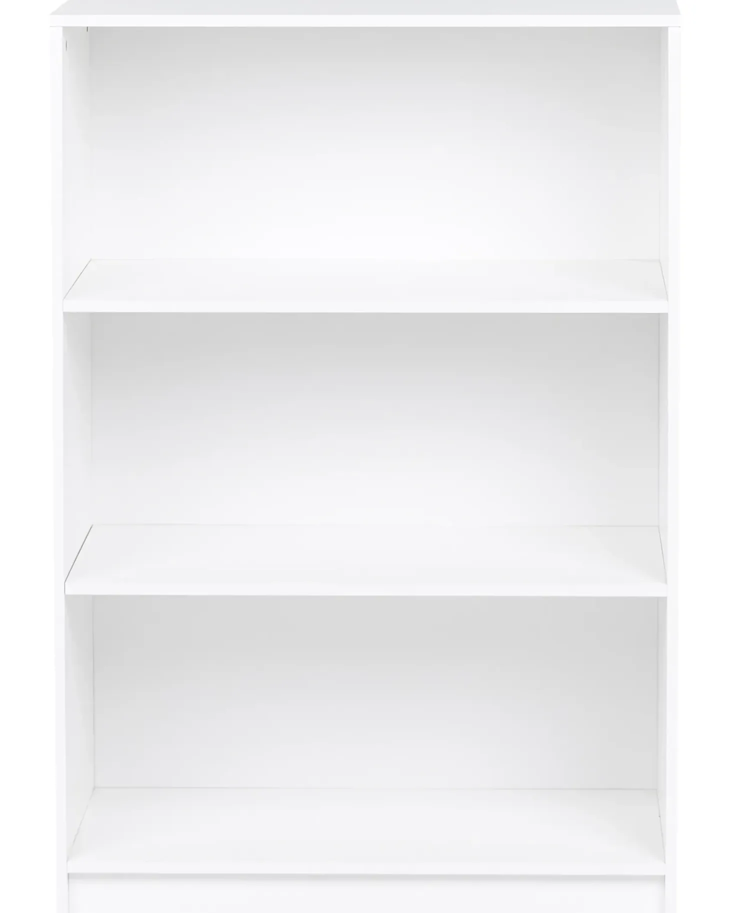 Bogreol med 3 hylder ZEHNA 117 cm Hvid