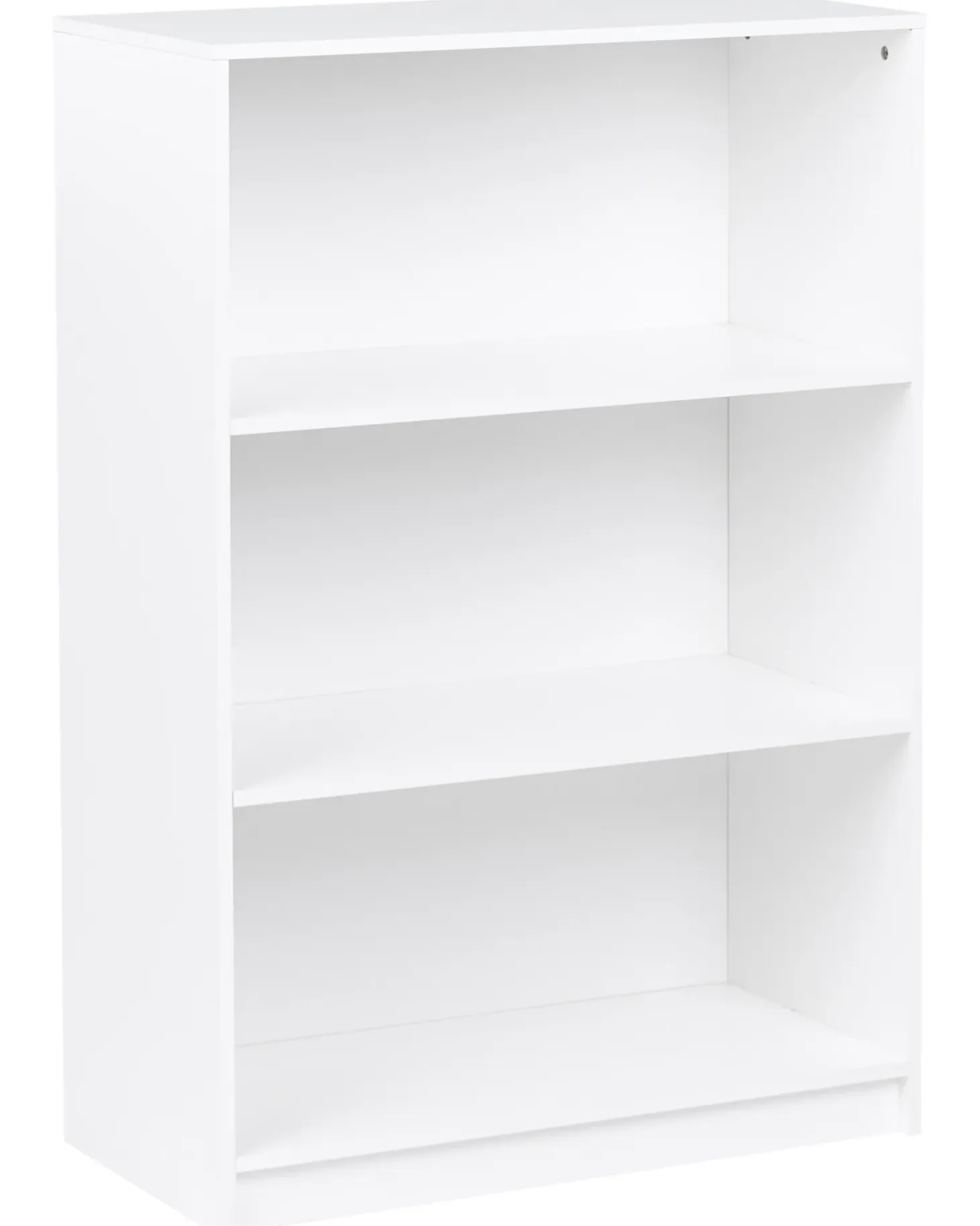 Bogreol med 3 hylder ZEHNA 117 cm Hvid