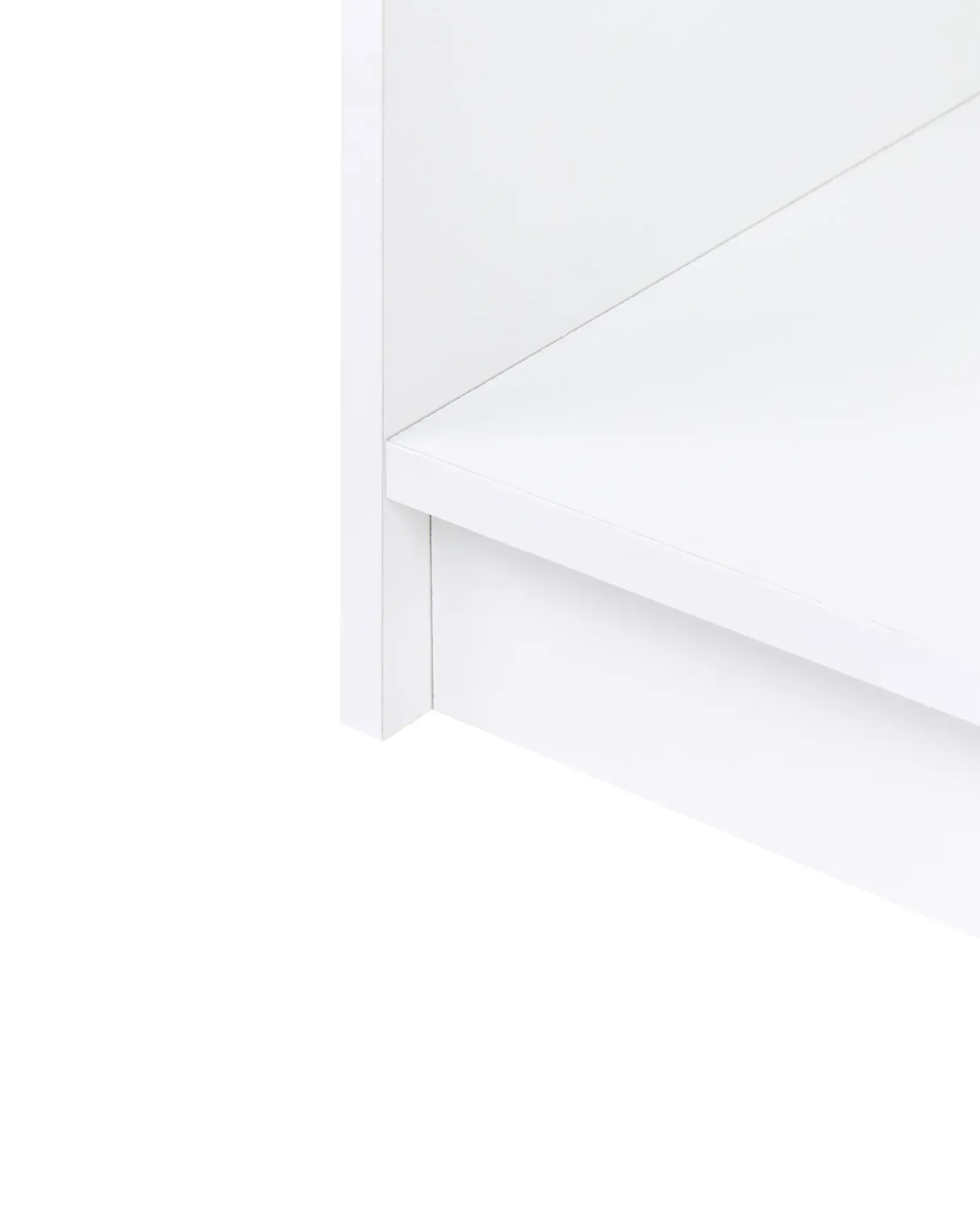 Bogreol med 3 hylder ZEHNA 117 cm Hvid
