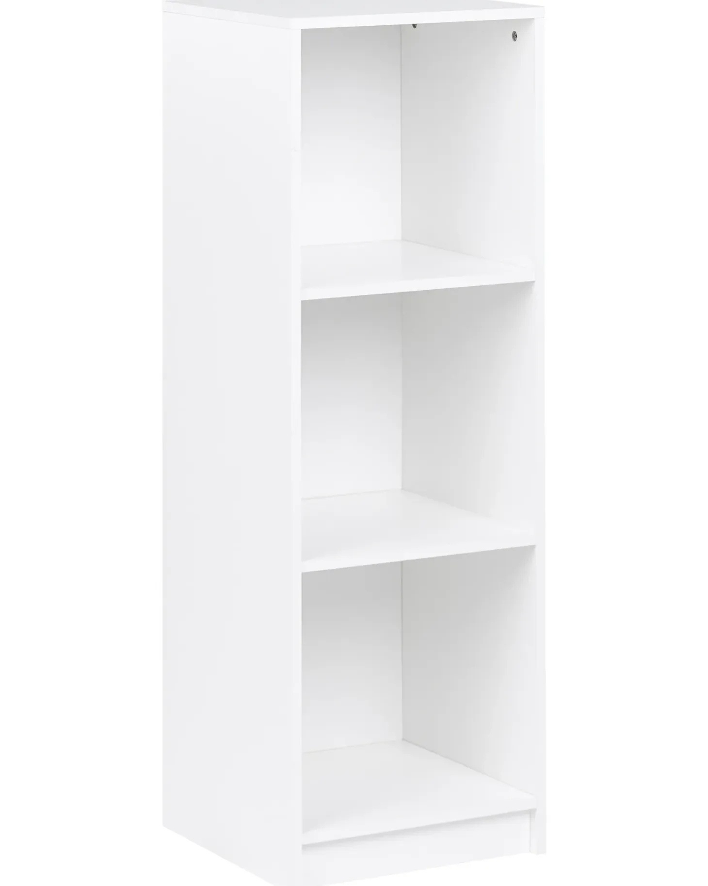 Bogreol med 3 hylder ZEHNA 117 cm Hvid