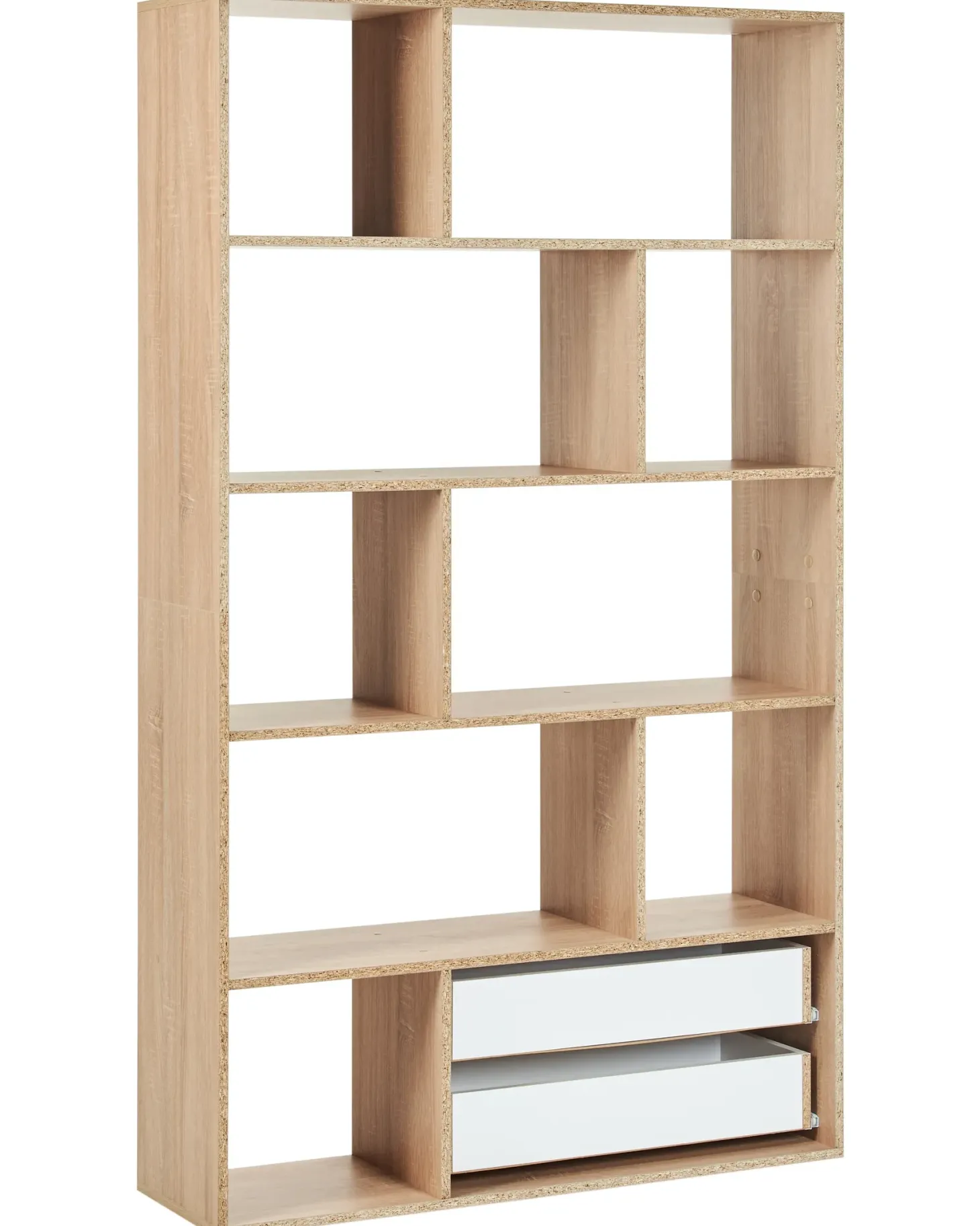 Bogreol WADENA 185 cm Brun/hvid