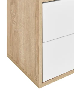 Bogreol WADENA 185 cm Brun/hvid