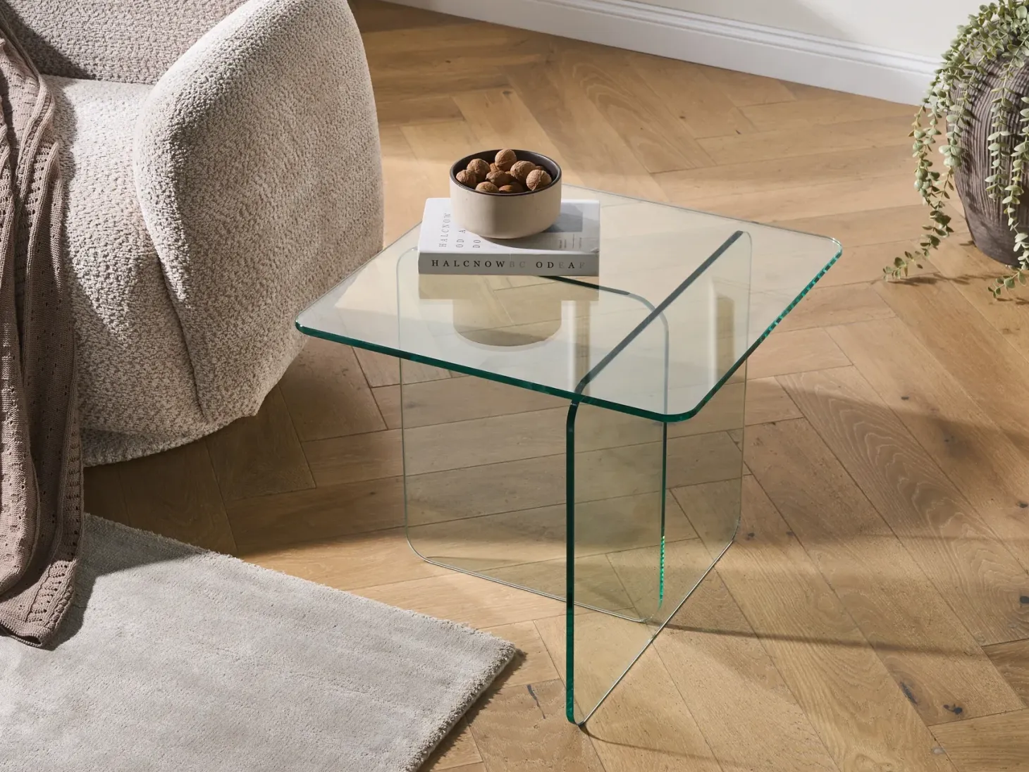 Bord AMISK Hærdet glas Transparent