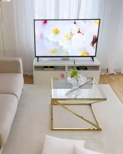 Bord BEVERLY Glas Guld