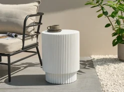Bord BICCARI 38 cm 38 cm Hvid