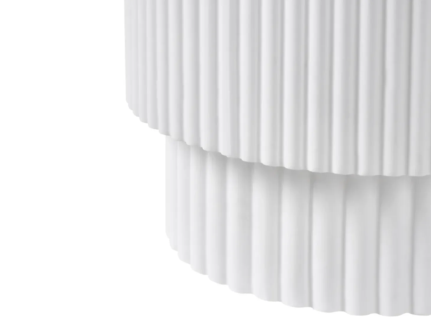 Bord BICCARI 38 cm 38 cm Hvid