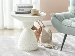Bord CAFFI 50 cm 50 cm Hvid terrazzo