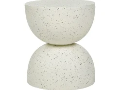Bord CAORIA 40 cm 40 cm Terrazzo effekt Hvid terrazzo
