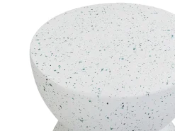 Bord CAORIA 40 cm 40 cm Terrazzo effekt Hvid terrazzo