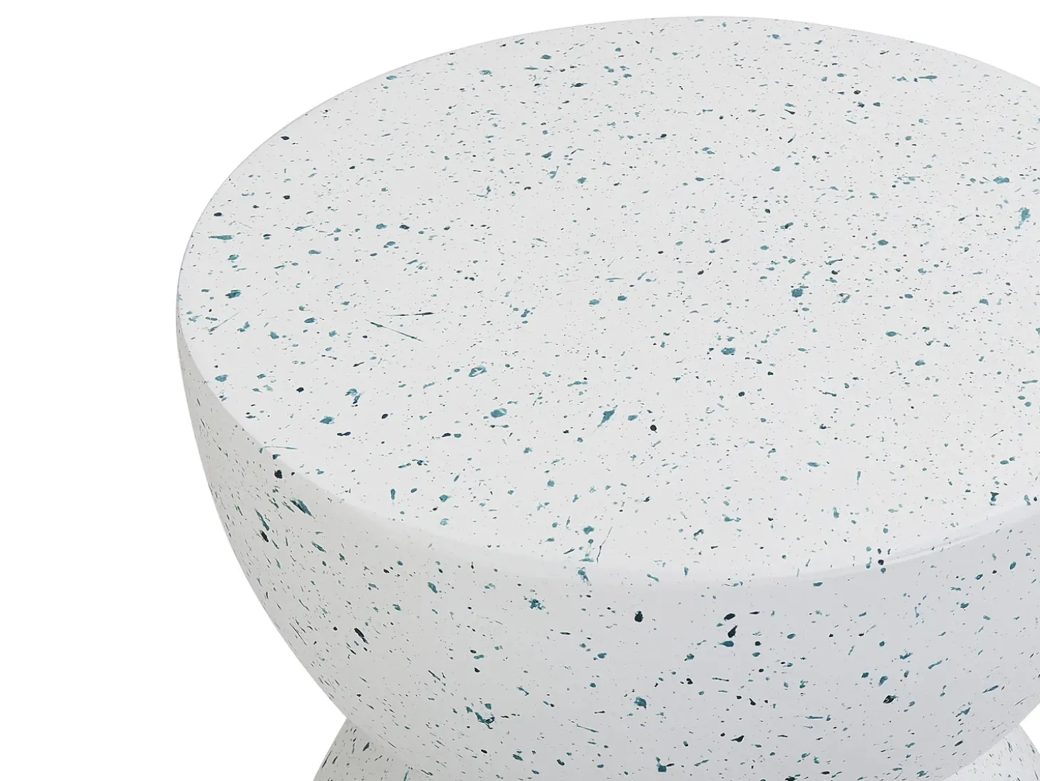 Bord CAORIA 40 cm 40 cm Terrazzo effekt Hvid terrazzo