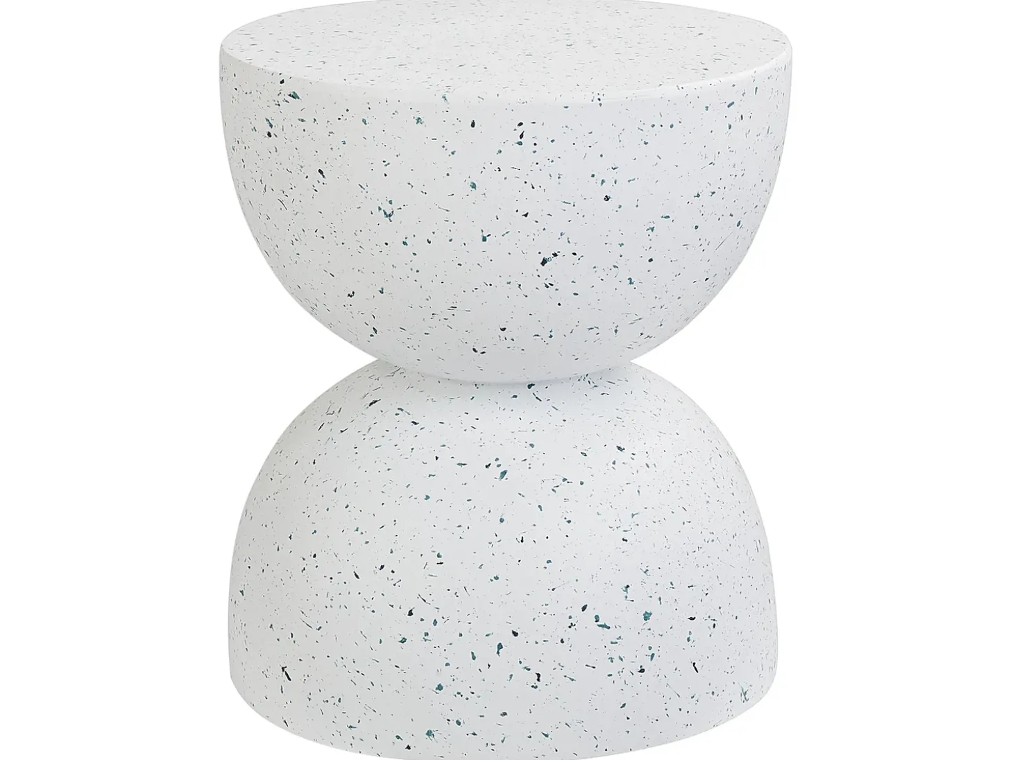 Bord CAORIA 40 cm 40 cm Terrazzo effekt Hvid terrazzo