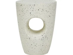 Bord EDOLO 37 cm 37 cm Terrazzo effekt Hvid terrazzo
