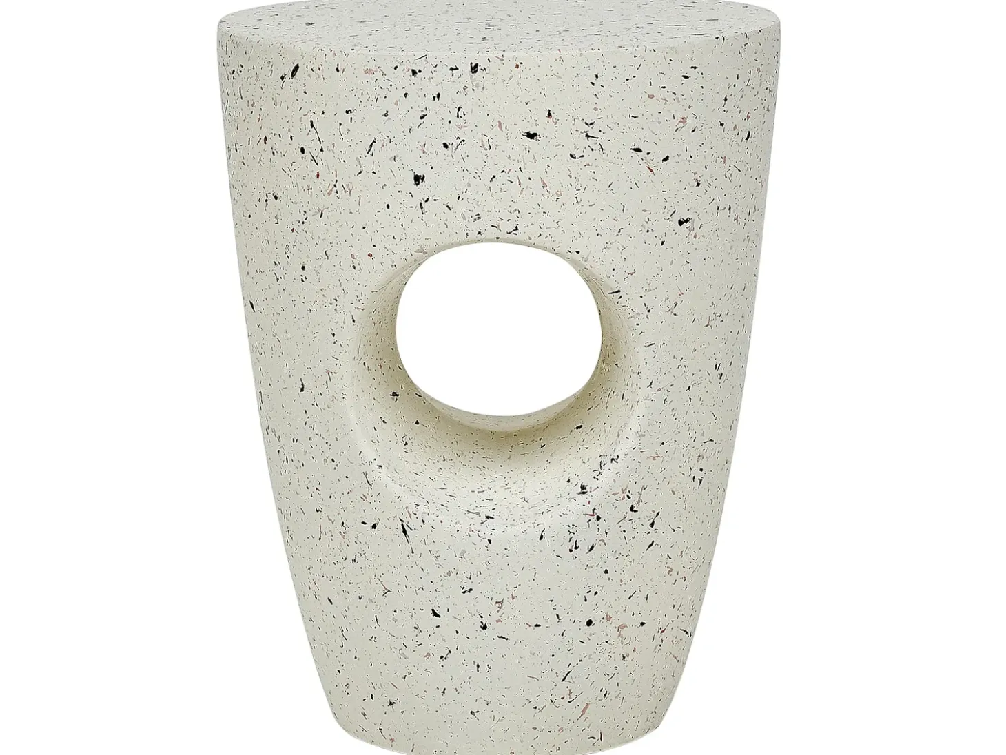 Bord EDOLO 37 cm 37 cm Terrazzo effekt Hvid terrazzo