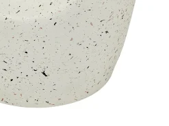 Bord EDOLO 37 cm 37 cm Terrazzo effekt Hvid terrazzo