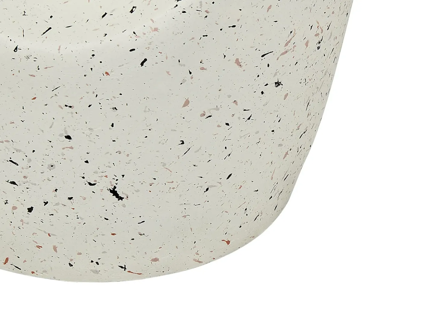 Bord EDOLO 37 cm 37 cm Terrazzo effekt Hvid terrazzo