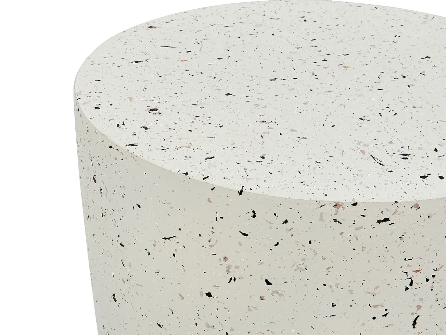 Bord EDOLO 37 cm 37 cm Terrazzo effekt Hvid terrazzo