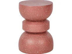 Bord FALIRO 37 cm 37 cm Rød terrazzo