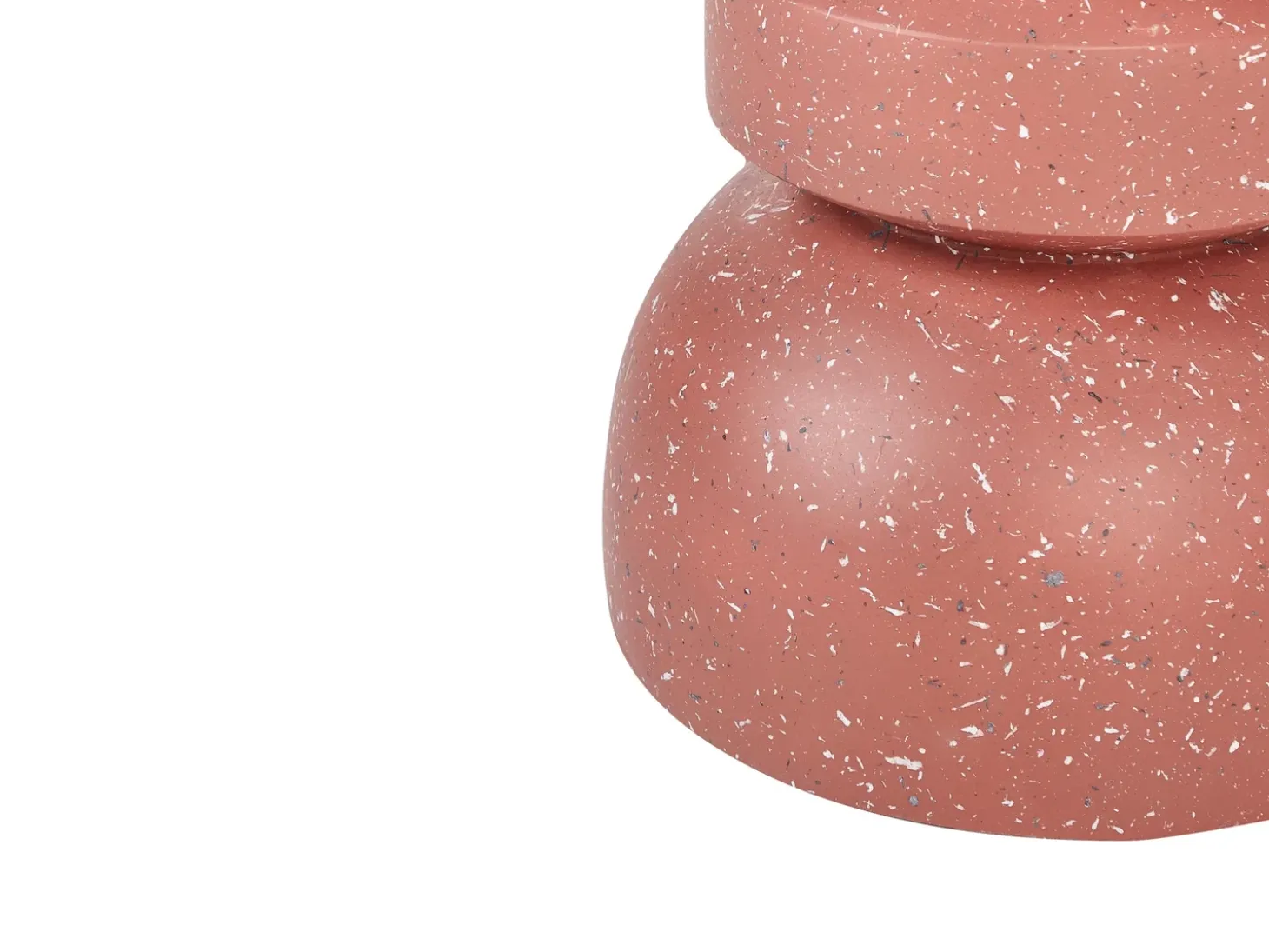 Bord FALIRO 37 cm 37 cm Rød terrazzo