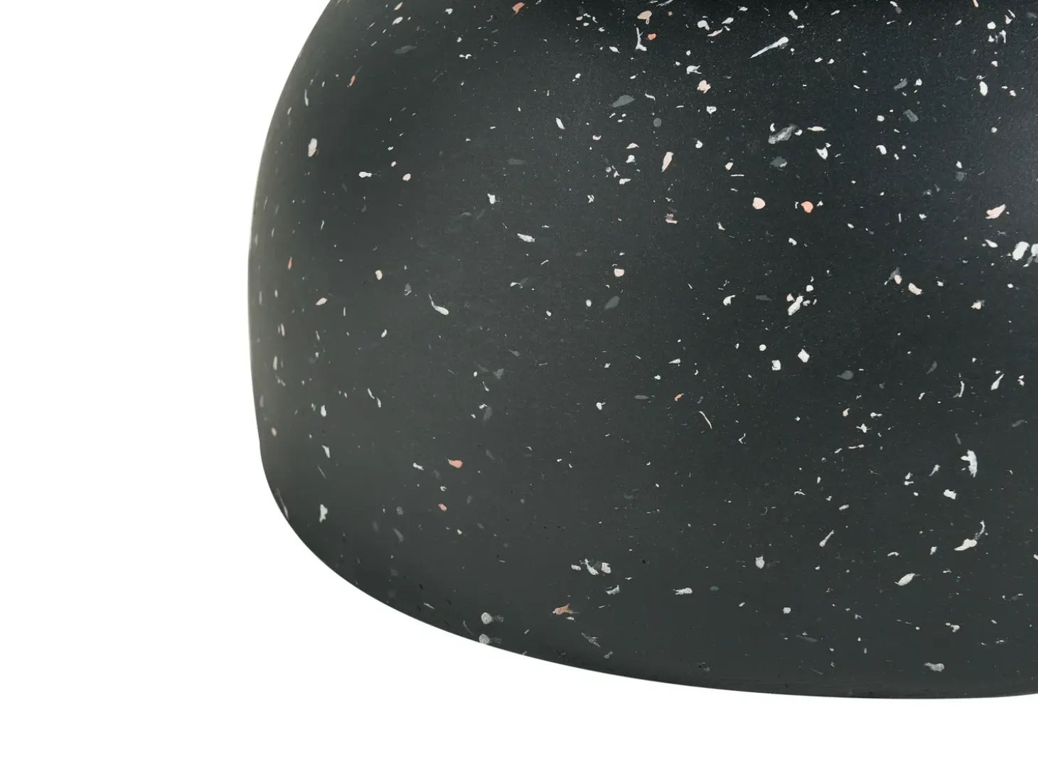 Bord FALIRO 37 cm 37 cm Terrazzo effekt Sort terrazzo