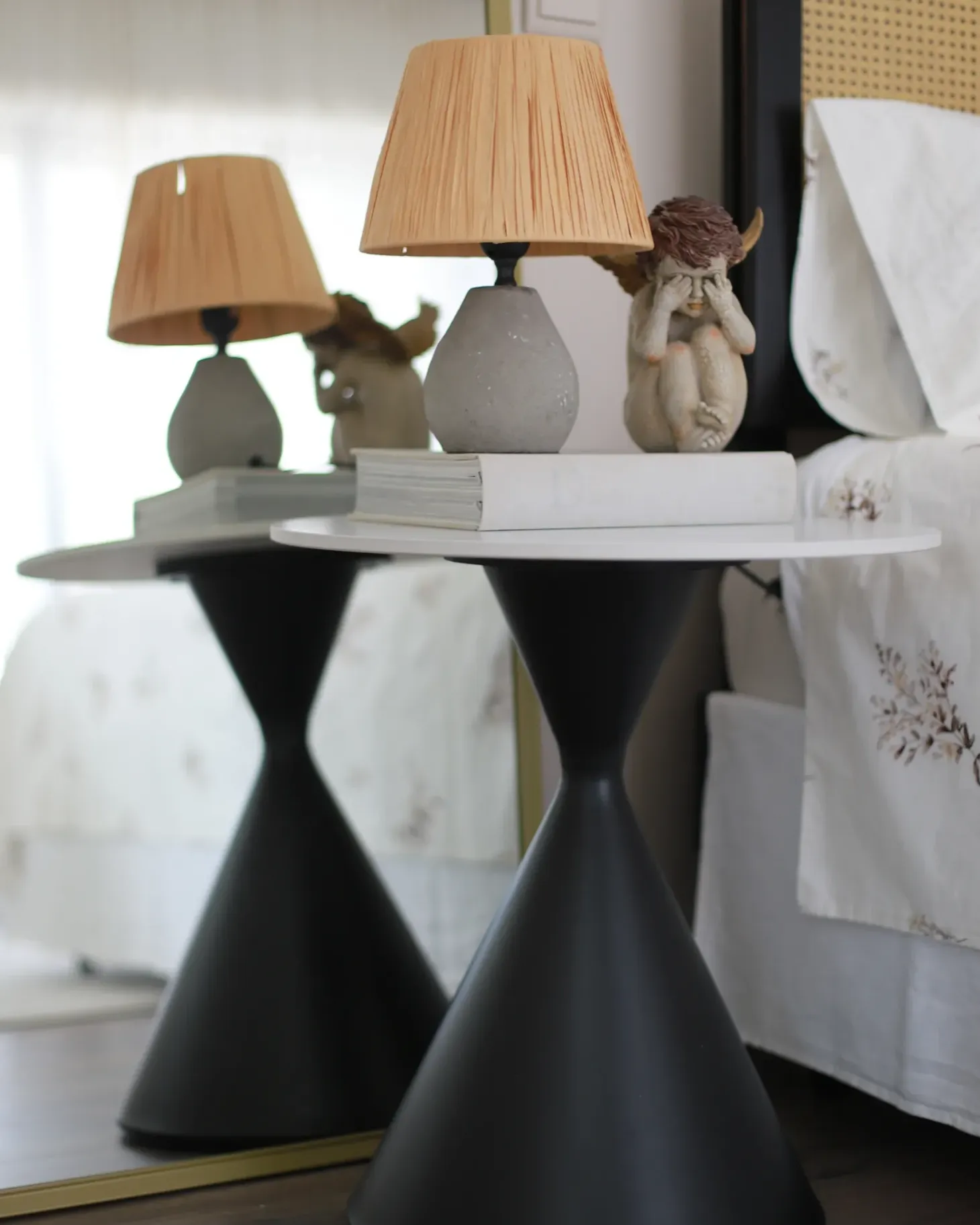 Bord HAIWEE Keramik Sort/hvid